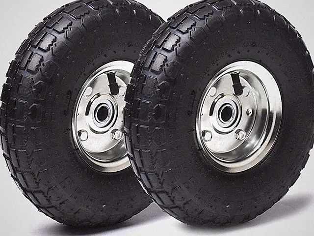 2 Pack 10″ Heavy Duty Replacement Tire Wheel 4.10/3.50 4″ For Hand Trucks Cart