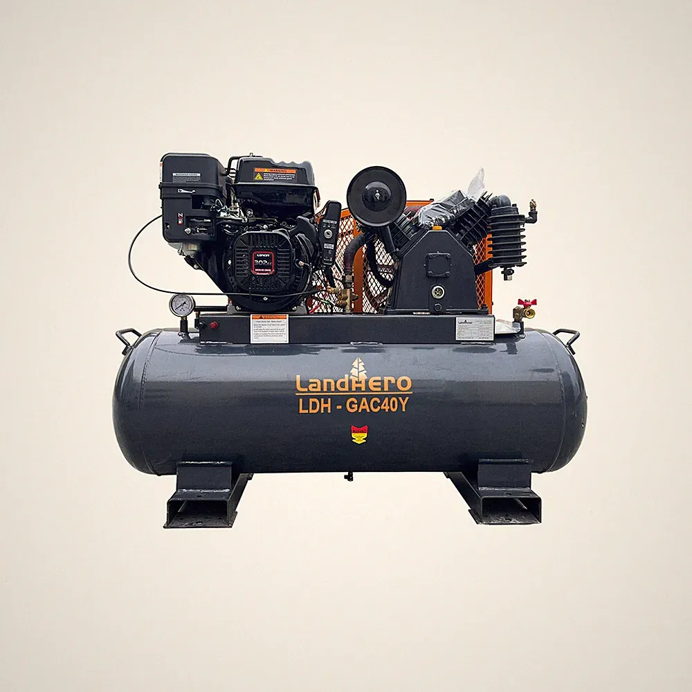 40 Gallon Air Compressor - 15HP Gasoline Engine, 175 psi Max Pressure,24 CFM