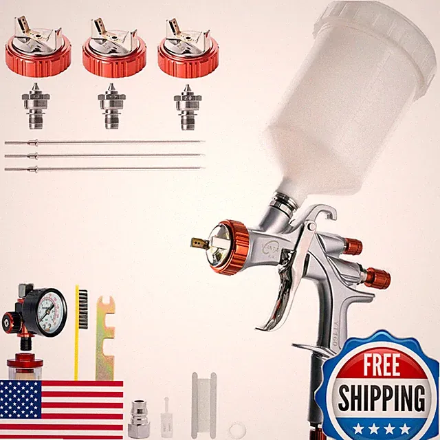 Daxinyang Yt-160/R500 Lvlp Air Spray Gun 1.3/1.5/1.7/2.0Mm Nozzles And Air