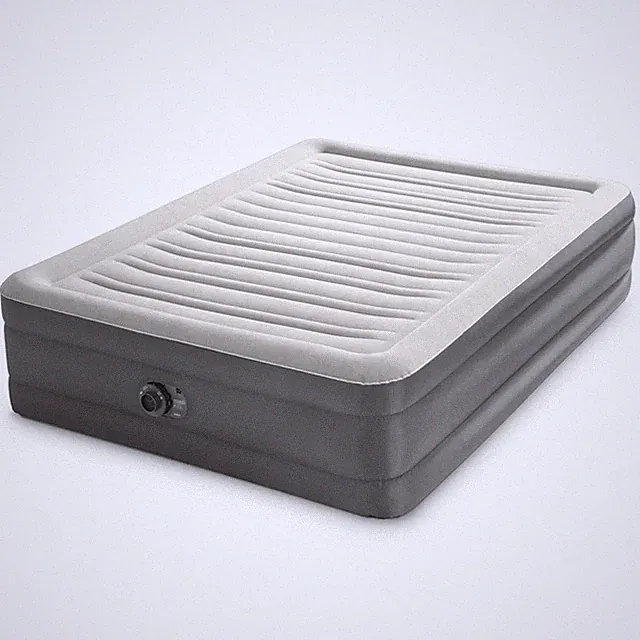 Intex Air Mattress Inflatable QUEEN Raised TruAire 18" with Internal 120V Pump